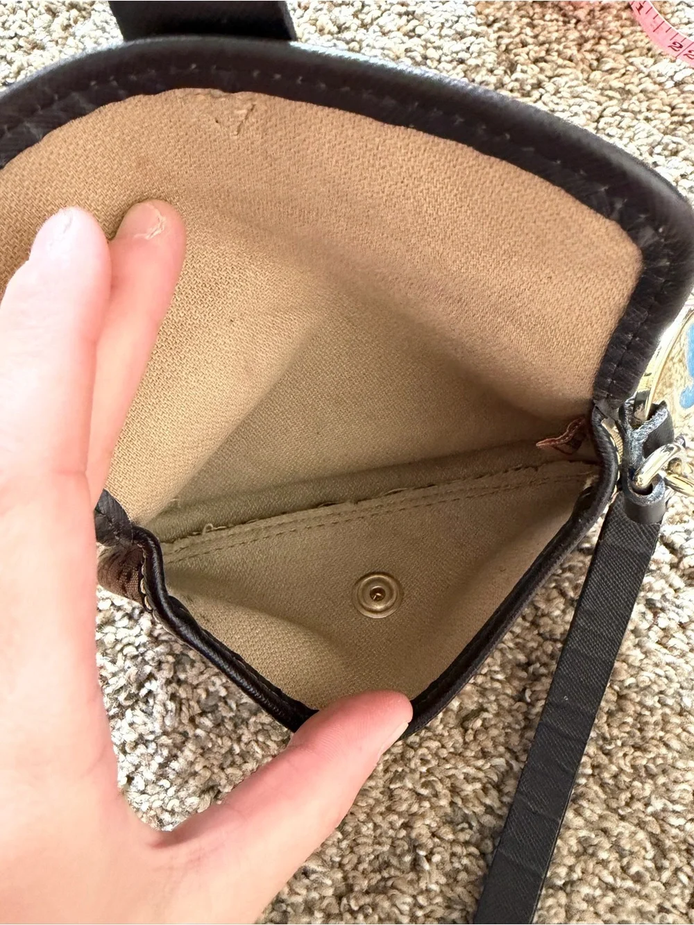 DOONEY & BOURKE Brown & Tan Vintage Wristlet Pouch Wallet